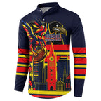 Personalised Adelaide Crows City Of Football Team Button Sweatshirt Adelaide City Skyline Illustration Sport Fan