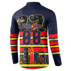 Personalised Adelaide Crows City Of Football Team Button Sweatshirt Adelaide City Skyline Illustration Sport Fan