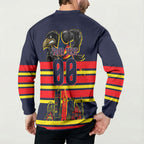 Personalised Adelaide Crows City Of Football Team Button Sweatshirt Adelaide City Skyline Illustration Sport Fan