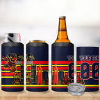 Personalised Adelaide Crows City Of Football Team 4 in 1 Can Cooler Tumbler Adelaide City Skyline Illustration Sport Fan