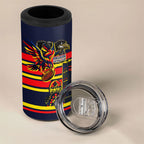 Personalised Adelaide Crows City Of Football Team 4 in 1 Can Cooler Tumbler Adelaide City Skyline Illustration Sport Fan