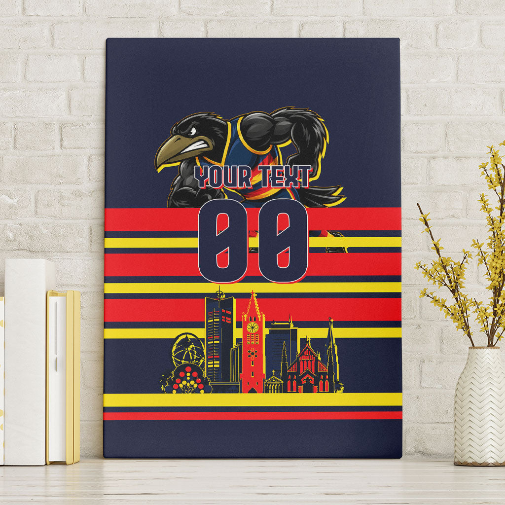 Personalised Adelaide Crows City Of Football Team Canvas Wall Art Adelaide City Skyline Illustration Sport Fan