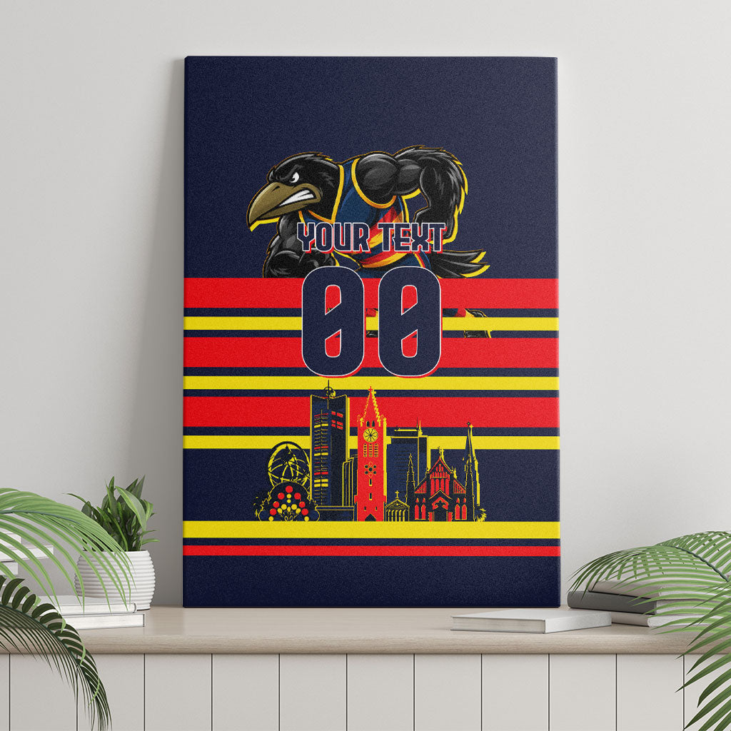 Personalised Adelaide Crows City Of Football Team Canvas Wall Art Adelaide City Skyline Illustration Sport Fan