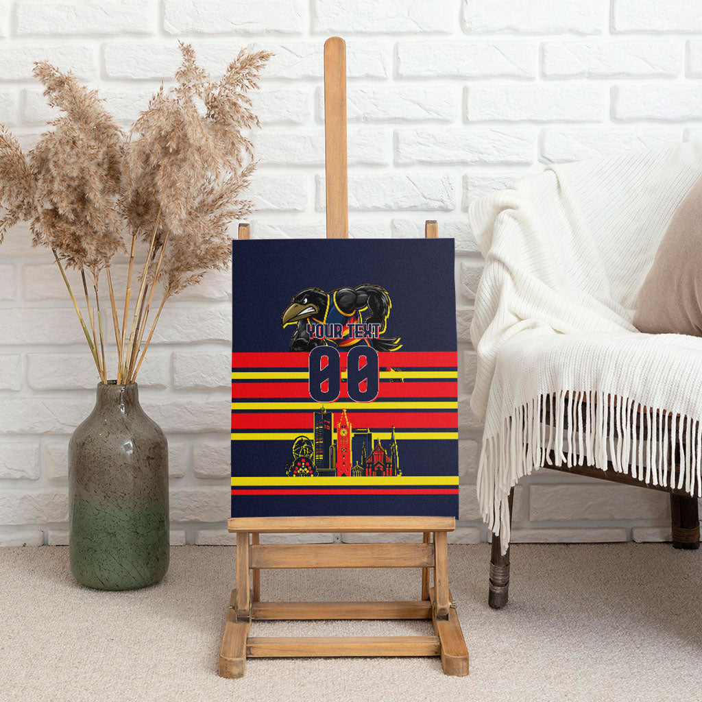 Personalised Adelaide Crows City Of Football Team Canvas Wall Art Adelaide City Skyline Illustration Sport Fan