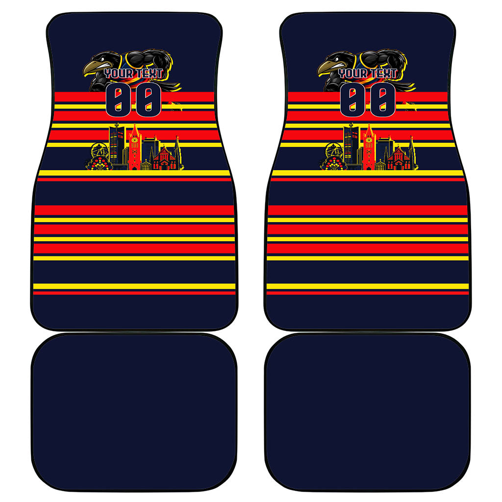 Personalised Adelaide Crows City Of Football Team Car Mats Adelaide City Skyline Illustration Sport Fan