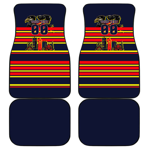Personalised Adelaide Crows City Of Football Team Car Mats Adelaide City Skyline Illustration Sport Fan