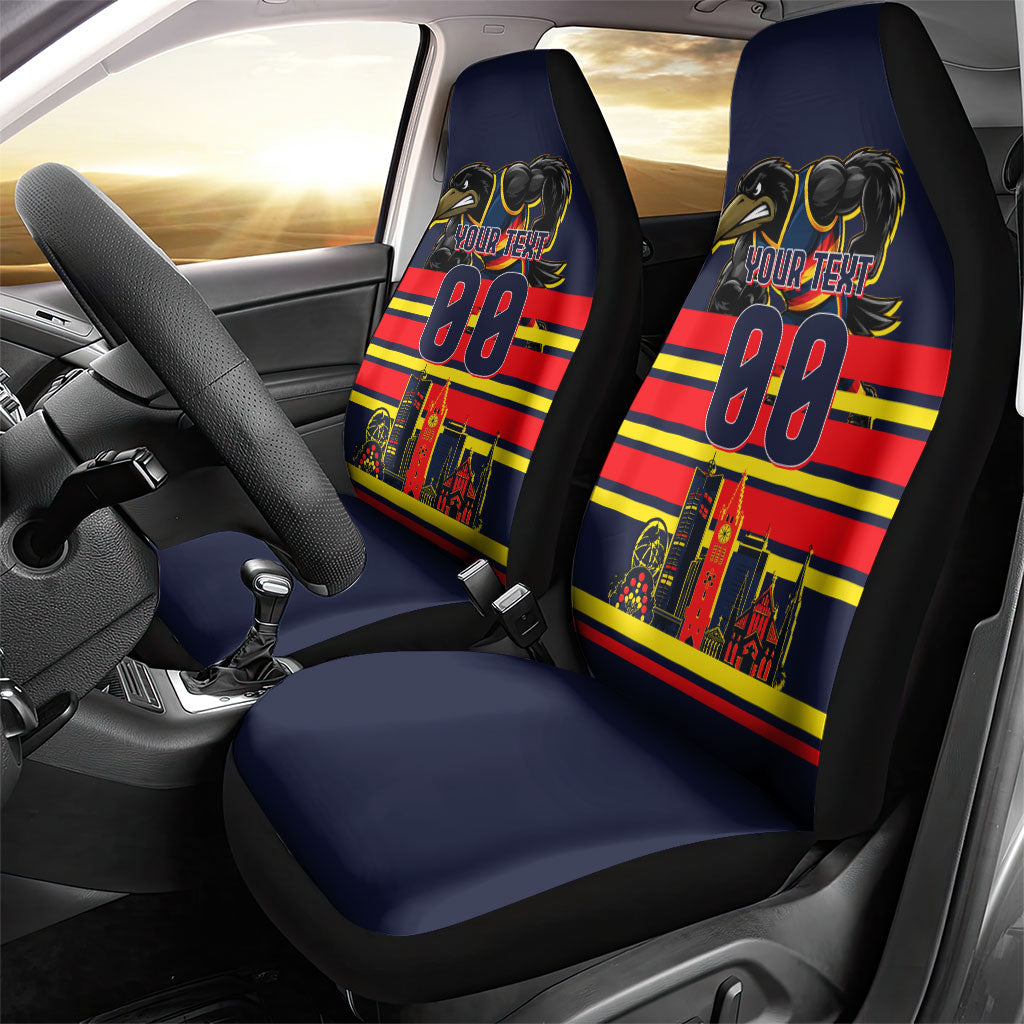 Personalised Adelaide Crows City Of Football Team Car Seat Cover Adelaide City Skyline Illustration Sport Fan