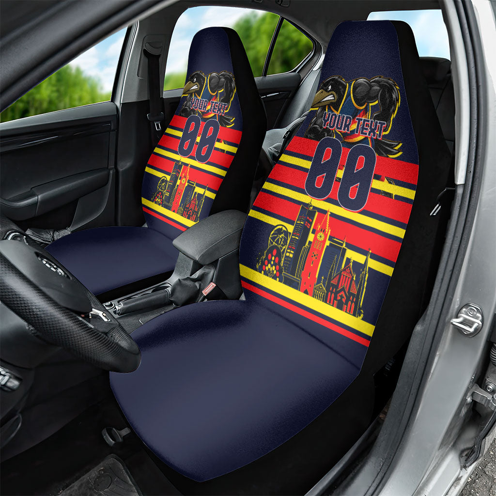 Personalised Adelaide Crows City Of Football Team Car Seat Cover Adelaide City Skyline Illustration Sport Fan