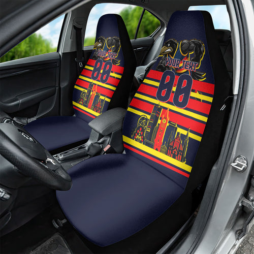 Personalised Adelaide Crows City Of Football Team Car Seat Cover Adelaide City Skyline Illustration Sport Fan