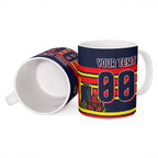 Personalised Adelaide Crows City Of Football Team Ceramic Mug Adelaide City Skyline Illustration Sport Fan