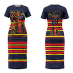 Personalised Adelaide Crows City Of Football Team Couples Matching Short Sleeve Bodycon Dress and Long Sleeve Button Shirt Adelaide City Skyline Illustration Sport Fan