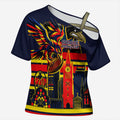 Personalised Adelaide Crows City Of Football Team Cross Shoulder Shirt Adelaide City Skyline Illustration Sport Fan