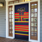 Personalised Adelaide Crows City Of Football Team Door Cover Adelaide City Skyline Illustration Sport Fan