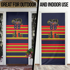 Personalised Adelaide Crows City Of Football Team Door Cover Adelaide City Skyline Illustration Sport Fan