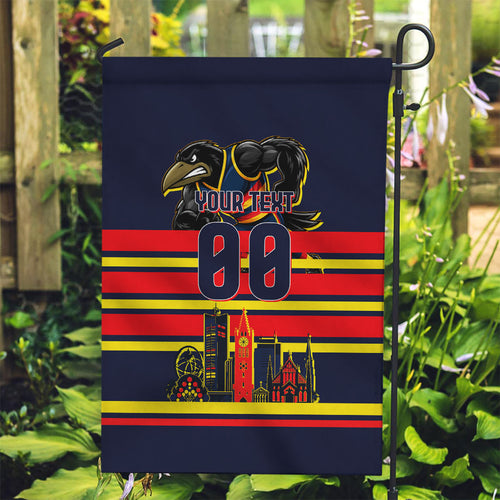 Personalised Adelaide Crows City Of Football Team Garden Flag Adelaide City Skyline Illustration Sport Fan