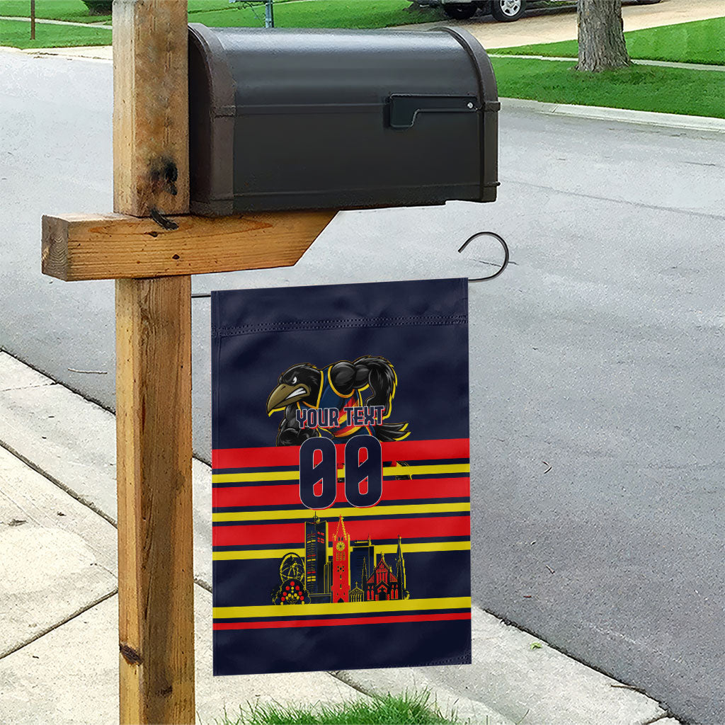 Personalised Adelaide Crows City Of Football Team Garden Flag Adelaide City Skyline Illustration Sport Fan