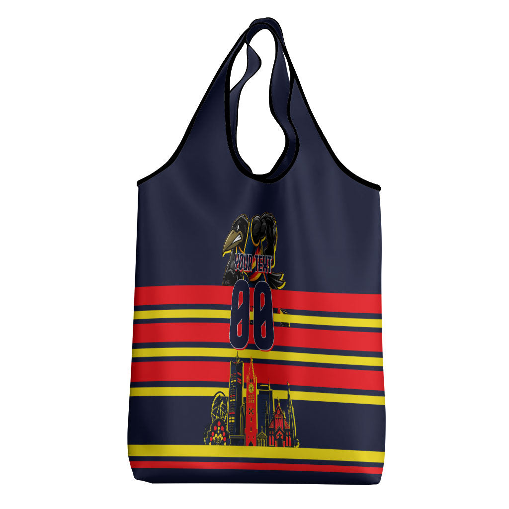 Personalised Adelaide Crows City Of Football Team Grocery Bag Adelaide City Skyline Illustration Sport Fan