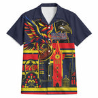 Personalised Adelaide Crows City Of Football Team Hawaiian Shirt Adelaide City Skyline Illustration Sport Fan