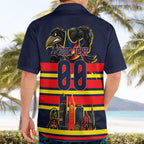 Personalised Adelaide Crows City Of Football Team Hawaiian Shirt Adelaide City Skyline Illustration Sport Fan