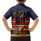 Personalised Adelaide Crows City Of Football Team Hawaiian Shirt Adelaide City Skyline Illustration Sport Fan