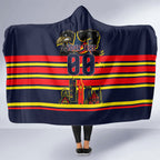 Personalised Adelaide Crows City Of Football Team Hooded Blanket Adelaide City Skyline Illustration Sport Fan
