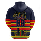 Personalised Adelaide Crows City Of Football Team Hoodie Adelaide City Skyline Illustration Sport Fan