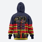 Personalised Adelaide Crows City Of Football Team Hoodie Adelaide City Skyline Illustration Sport Fan