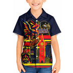 Personalised Adelaide Crows City Of Football Team Kid Hawaiian Shirt Adelaide City Skyline Illustration Sport Fan