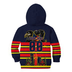 Personalised Adelaide Crows City Of Football Team Kid Hoodie Adelaide City Skyline Illustration Sport Fan
