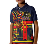 Personalised Adelaide Crows City Of Football Team Kid Polo Shirt Adelaide City Skyline Illustration Sport Fan