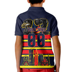 Personalised Adelaide Crows City Of Football Team Kid Polo Shirt Adelaide City Skyline Illustration Sport Fan