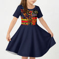 Personalised Adelaide Crows City Of Football Team Kid Short Sleeve Dress Adelaide City Skyline Illustration Sport Fan