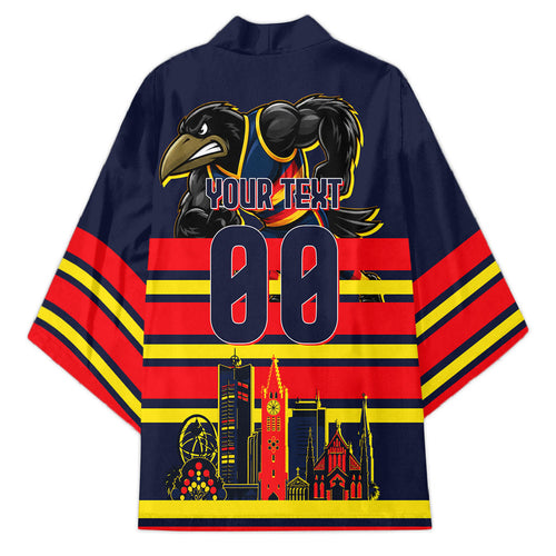 Personalised Adelaide Crows City Of Football Team Kimono Adelaide City Skyline Illustration Sport Fan