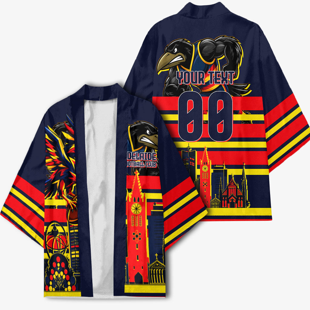 Personalised Adelaide Crows City Of Football Team Kimono Adelaide City Skyline Illustration Sport Fan