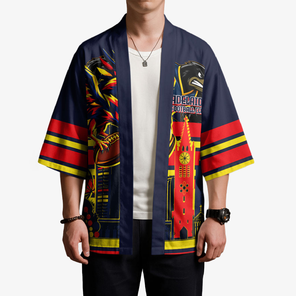 Personalised Adelaide Crows City Of Football Team Kimono Adelaide City Skyline Illustration Sport Fan