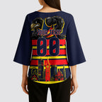 Personalised Adelaide Crows City Of Football Team Kimono Sleeve Blouse Adelaide City Skyline Illustration Sport Fan