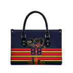 Personalised Adelaide Crows City Of Football Team Leather Bag Adelaide City Skyline Illustration Sport Fan