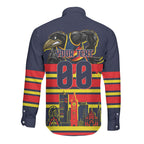 Personalised Adelaide Crows City Of Football Team Long Sleeve Button Shirt Adelaide City Skyline Illustration Sport Fan