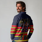 Personalised Adelaide Crows City Of Football Team Long Sleeve Polo Shirt Adelaide City Skyline Illustration Sport Fan