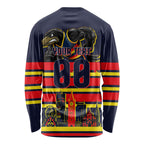 Personalised Adelaide Crows City Of Football Team Long Sleeve Shirt Adelaide City Skyline Illustration Sport Fan