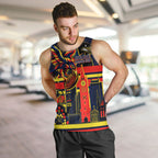 Personalised Adelaide Crows City Of Football Team Men Tank Top Adelaide City Skyline Illustration Sport Fan
