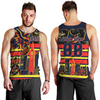 Personalised Adelaide Crows City Of Football Team Men Tank Top Adelaide City Skyline Illustration Sport Fan