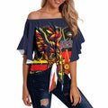 Personalised Adelaide Crows City Of Football Team Off Shoulder Wrap Waist Top Adelaide City Skyline Illustration Sport Fan