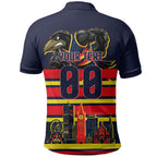 Personalised Adelaide Crows City Of Football Team Polo Shirt Adelaide City Skyline Illustration Sport Fan