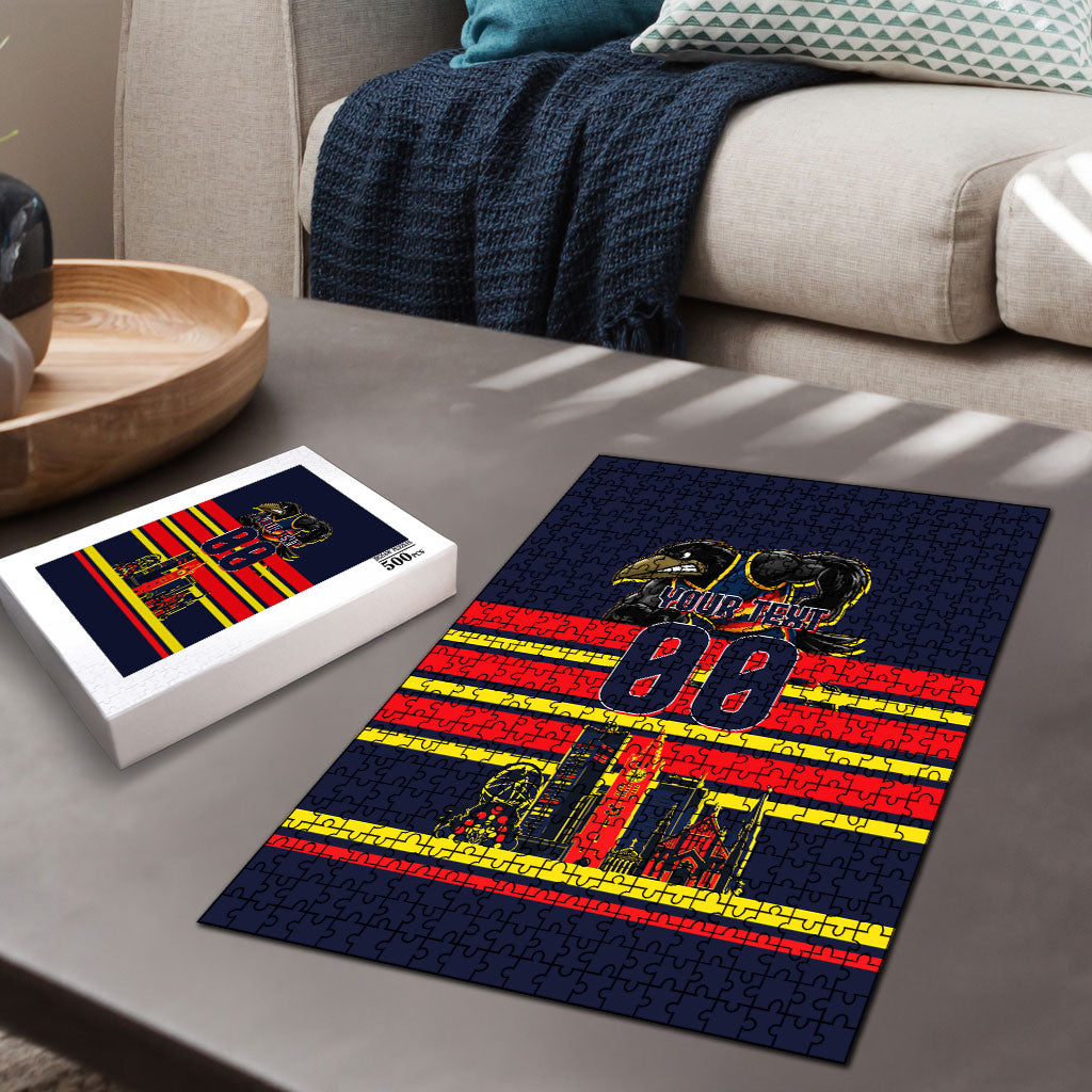 Personalised Adelaide Crows City Of Football Team Puzzle Adelaide City Skyline Illustration Sport Fan