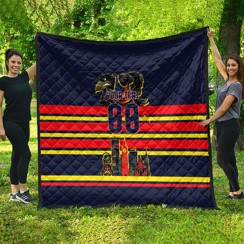 Personalised Adelaide Crows City Of Football Team Quilt Adelaide City Skyline Illustration Sport Fan