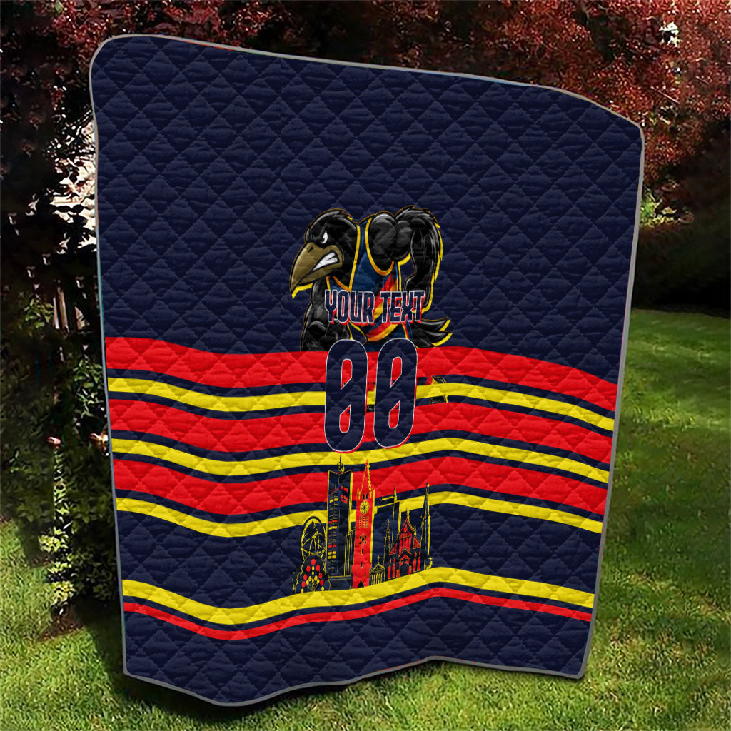 Personalised Adelaide Crows City Of Football Team Quilt Adelaide City Skyline Illustration Sport Fan