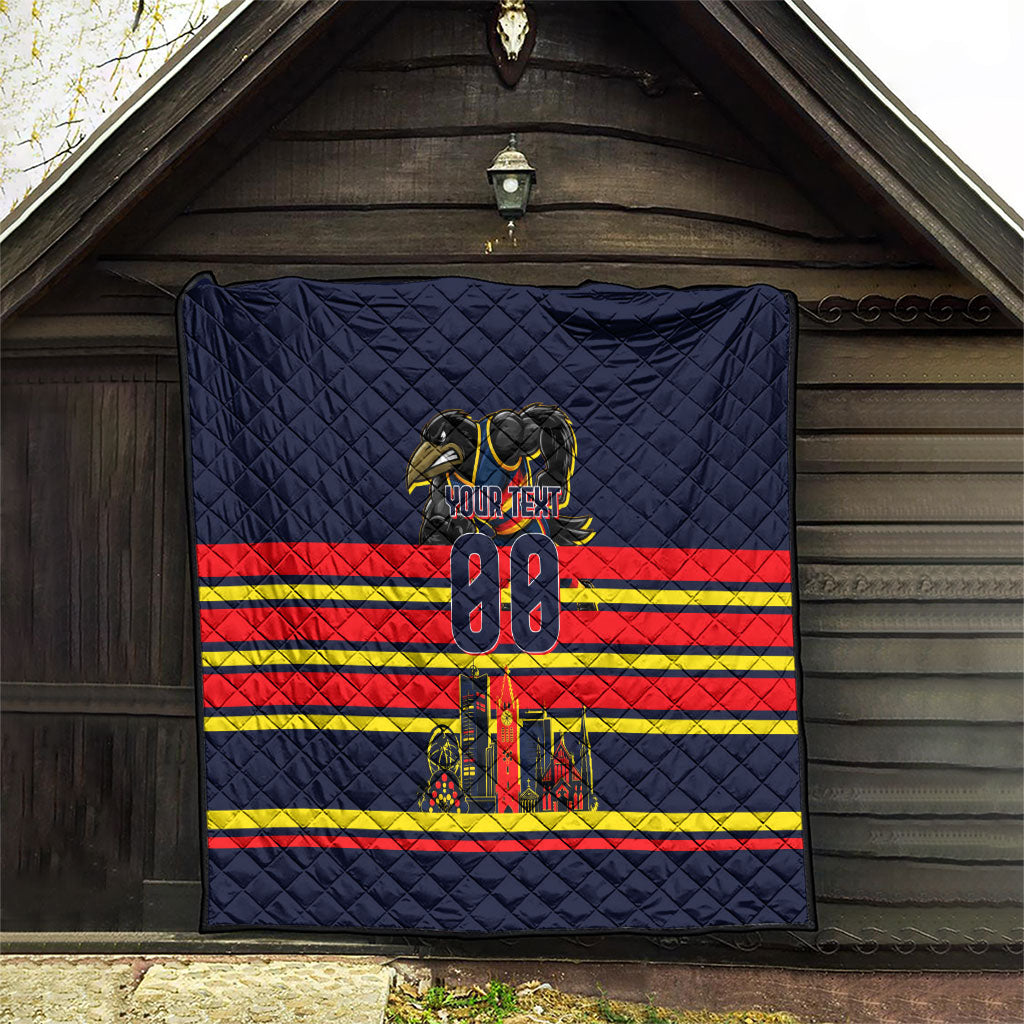 Personalised Adelaide Crows City Of Football Team Quilt Adelaide City Skyline Illustration Sport Fan
