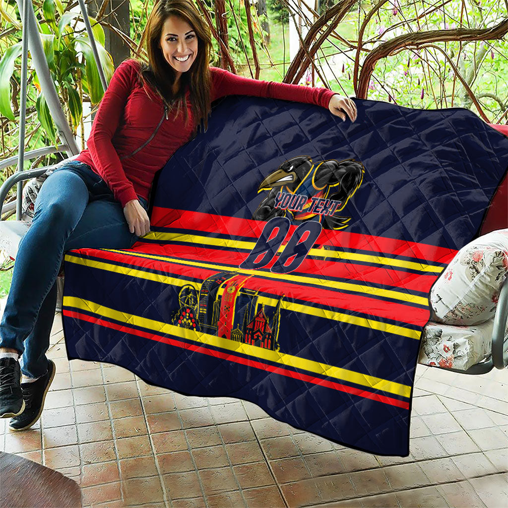 Personalised Adelaide Crows City Of Football Team Quilt Adelaide City Skyline Illustration Sport Fan