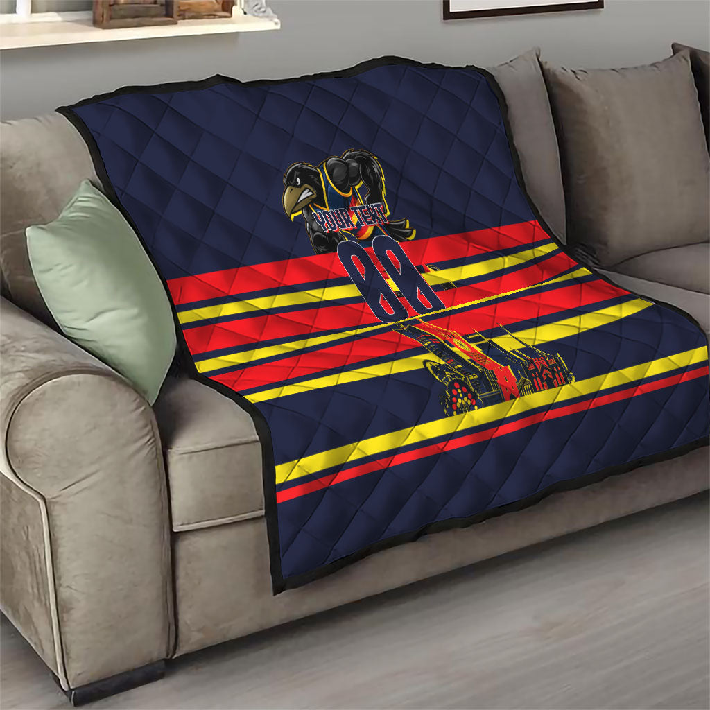 Personalised Adelaide Crows City Of Football Team Quilt Adelaide City Skyline Illustration Sport Fan